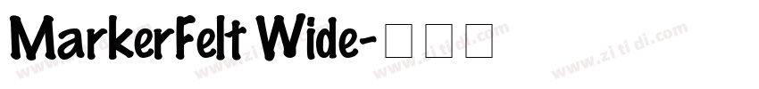 MarkerFelt Wide字体转换